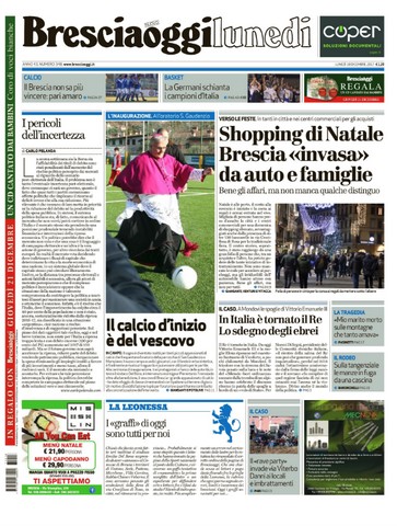 Rassegna stampa quotidiani locali 18 dicembre 2017