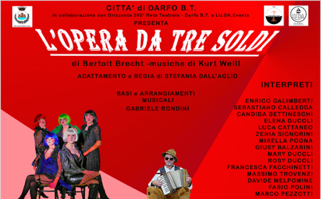 ‘L’opera da tre soldi’, sabato a Darfo l’adattamento camuno dell’opera di Bertolt Brecht
