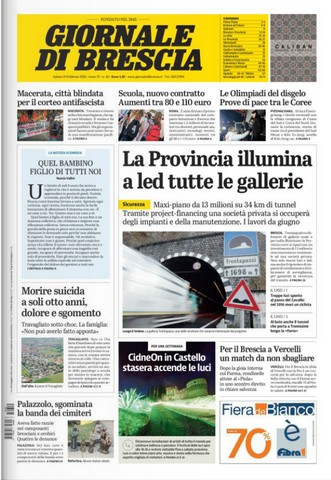 Rassegna stampa locale del 10 febbraio 2018