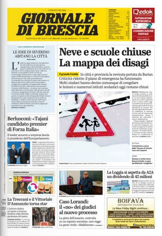 Rassegna stampa quotidiani locali del 2 marzo 2018