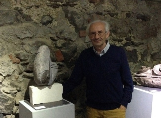 Nonelli dona una delle sue sculture al segretario nazionale della Cisl Furlan