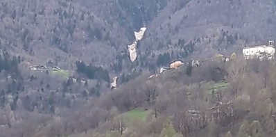 Malonno, valanga fa chiudere due strade agrosilvopastorali sopra Odecla