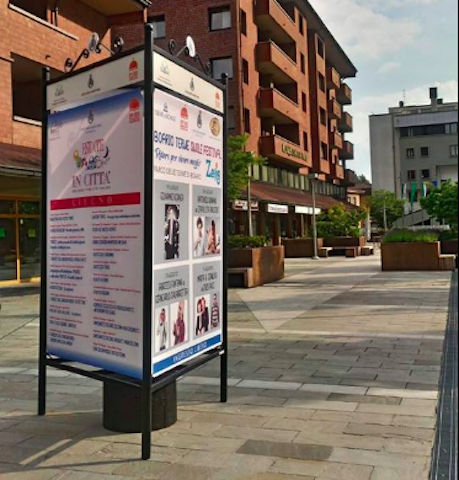 Darfo, piazzetta davanti alle Terme deserta? Per il Comune il commercio è vivo