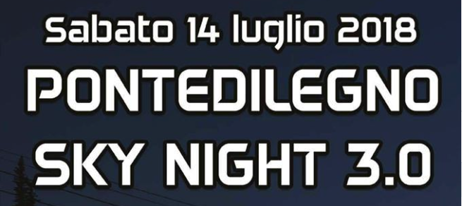 Pontedilegno, tutto pronto per la Sky Night