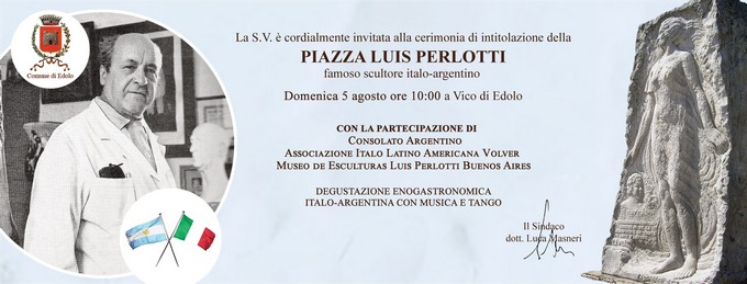 Vico di Edolo, la piazza sarà intitolata all’artista Luis Perlotti