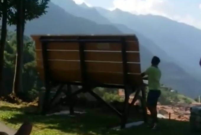 Paspardo, arriva la “big bench”, la prima panchina gigante della provincia