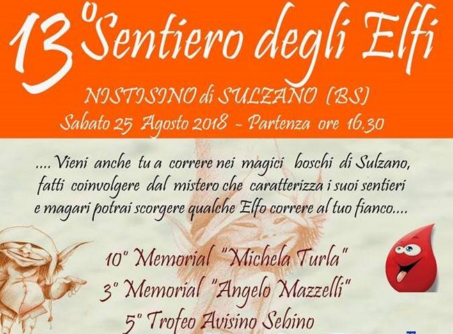 Nistisino di Sulzano, sabato si torna a correre tra…gli elfi