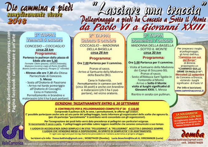 Dio cammina a piedi: con don Dassa tre giorni in cammino per due Papi