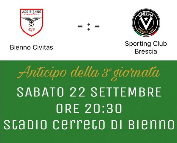 Campionato dilettanti, le camune in campo per la terza giornata. In Serie D il Darfo a Rezzato