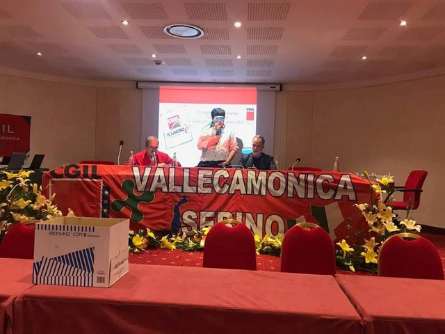 Cgil Vallecamonica-Sebino, Calzaferri rieletto segretario generale