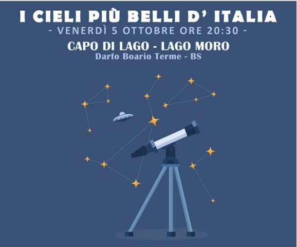 Il cielo del lago Moro uno dei più belli d’Italia