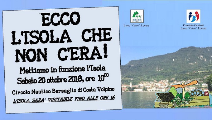L’isola che non c’era sul lago d’Iseo per depurare l’acqua del lago