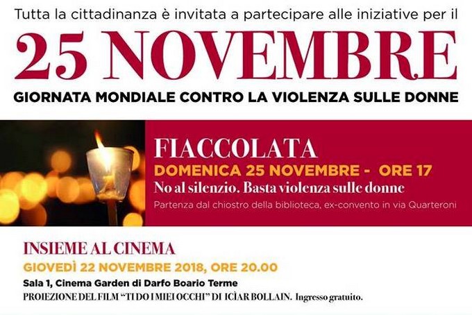 Giornata mondiale contro la violenza sulle donne, Darfo risponde con un ricco programma di inziative