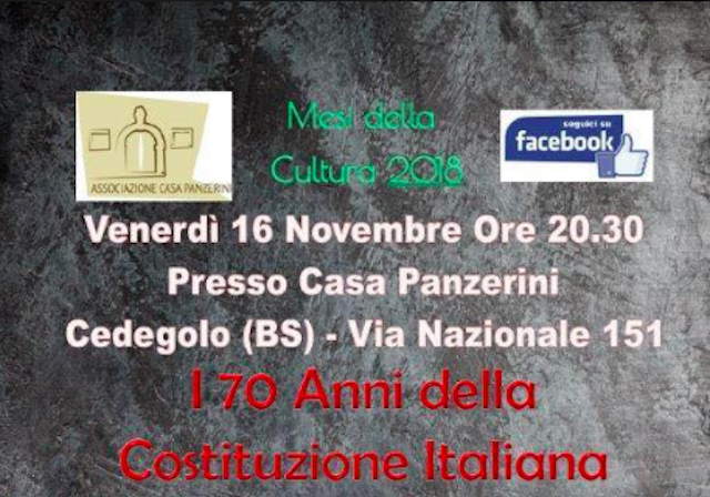 Vivilavalle – Gli appuntamenti del 16 novembre 2018