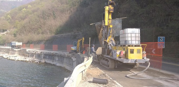 Pisogne, la pista ciclopedonale a sbalzo sul lago si allunga
