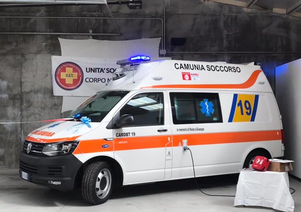 Camunia Soccorso inaugura una nuova ambulanza