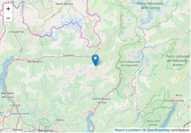 Terremoto di magnitudo 2.3 ad Aprica, avvertito anche in Vallecamonica