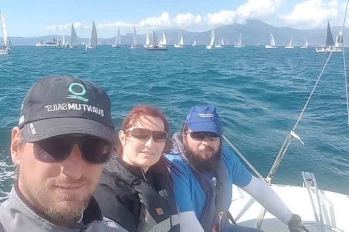Un equipaggio della Polisportiva ai Campionati Italiani di Vela classe Meteor